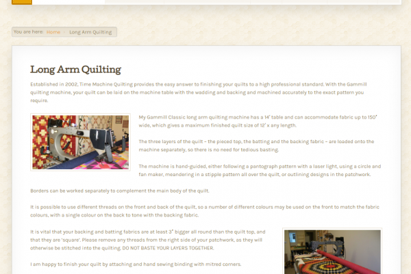 Time Machine Quilting